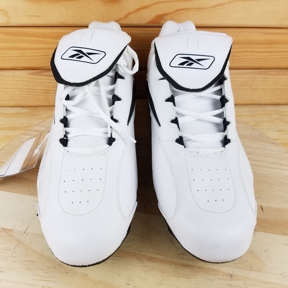 NEW Reebok Leather Baseball Metal Cleats Shoes MLB Authentic Lace-up  RB 410 KTS - Picture 2 of 12
